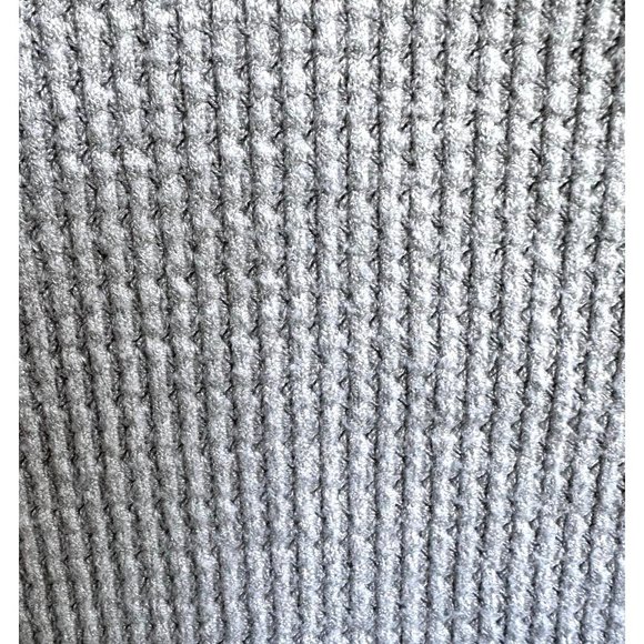 Piko 1988 Waffle Knit Cardigan Sz S Gray Button Oversized Sweater Henley… - Picture 6 of 12